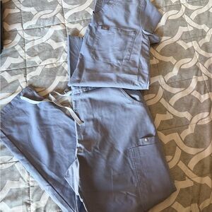 Figs Vapor Blue Set M bottom S top